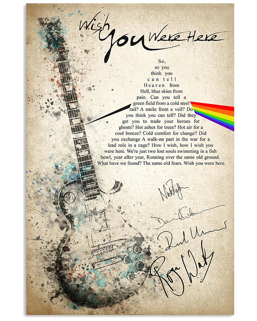 Wish You Were Here 24x36 Poster
