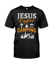 Jesus coffe and camping Classic T-Shirt front