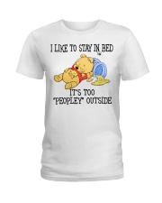 I Like To Stay In Bed Ladies T-Shirt tile