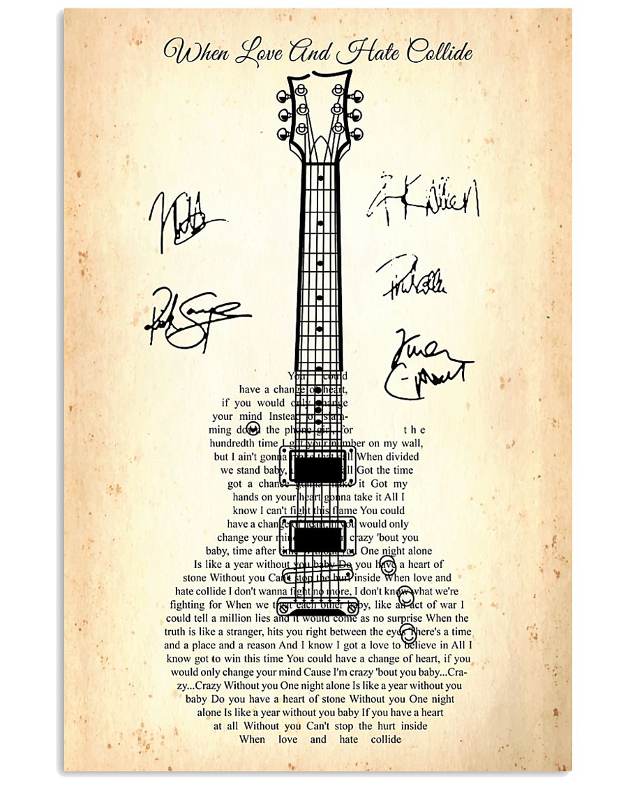 When Love And Hate Collide 24x36 Poster