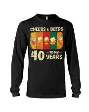 40th Birthday Gifts Funny Cheers And Beers To Long Sleeve Tee tile