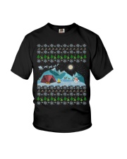 Camper Ugly Christmas Sweater Camp Youth T-Shirt tile