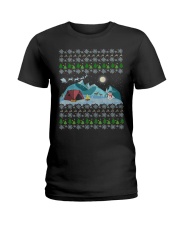 Camper Ugly Christmas Sweater Camp Ladies T-Shirt tile