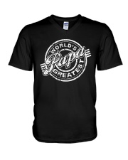 World's papa greatest V-Neck T-Shirt thumbnail