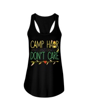Camp Hair Don't Care Camping Camper Ladies Flowy Tank tile
