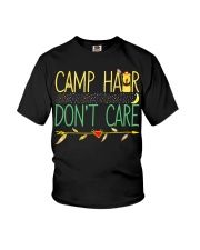 Camp Hair Don't Care Camping Camper Youth T-Shirt tile