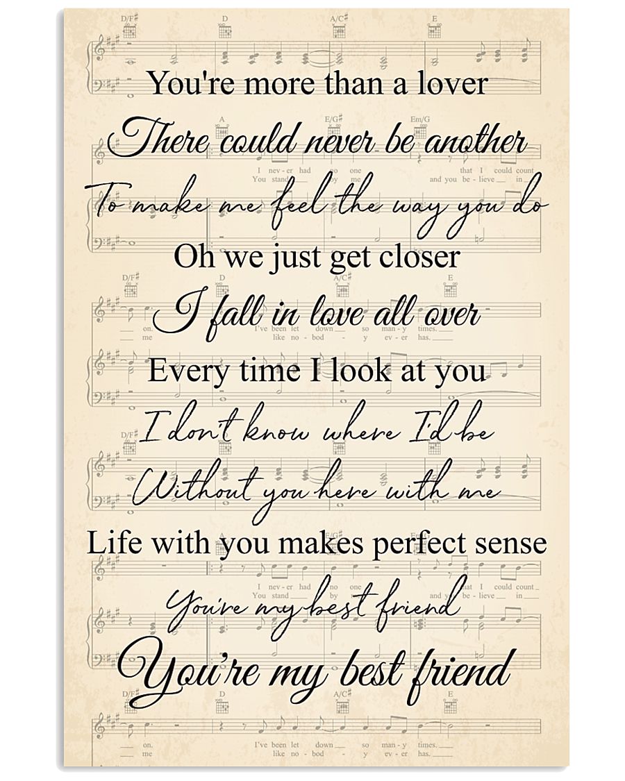My Best Friend 24x36 Poster