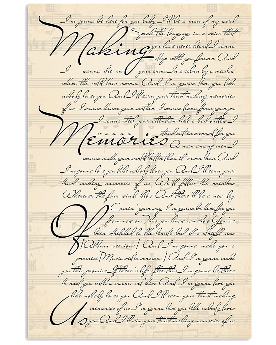 Making Memories Of Us 24x36 Poster