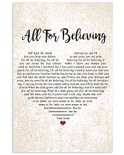 All For Believing 24x36 Poster front