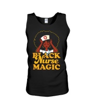 Black nurse magic Unisex Tank tile