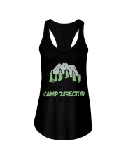 Because i'm the camp director that's why Ladies Flowy Tank tile