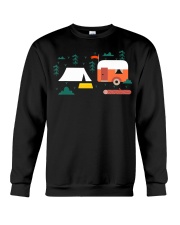 Camper Van Mountain Hiker Adventure Camp Hiking Crewneck Sweatshirt tile