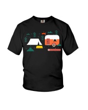 Camper Van Mountain Hiker Adventure Camp Hiking Youth T-Shirt tile