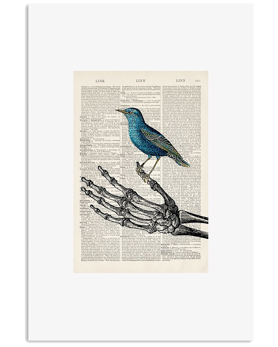 Skeleton and Blue Bird 24x36 Poster