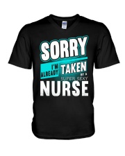 sorry nurse V-Neck T-Shirt thumbnail