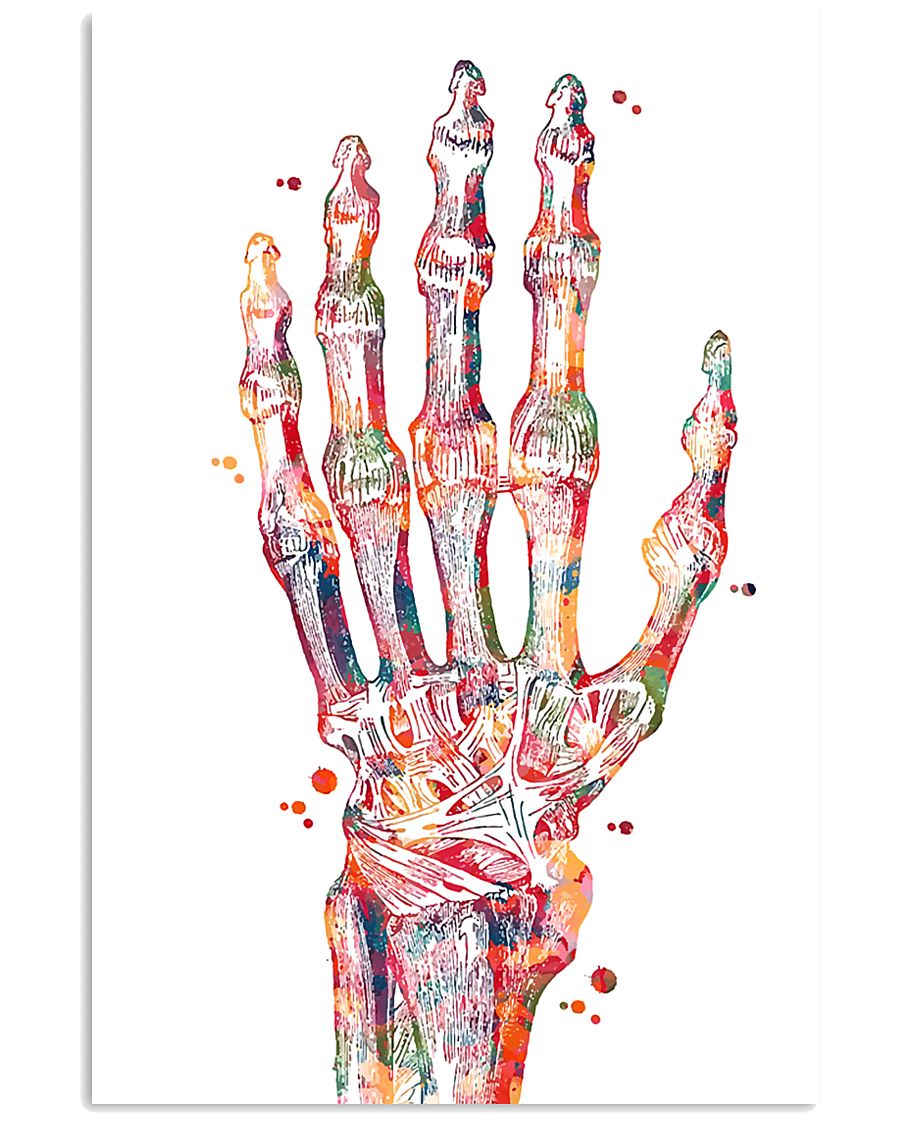 Hand Bones Anatomy 24x36 Poster