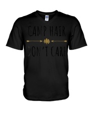 Camp Hair Don't Care V-Neck T-Shirt tile