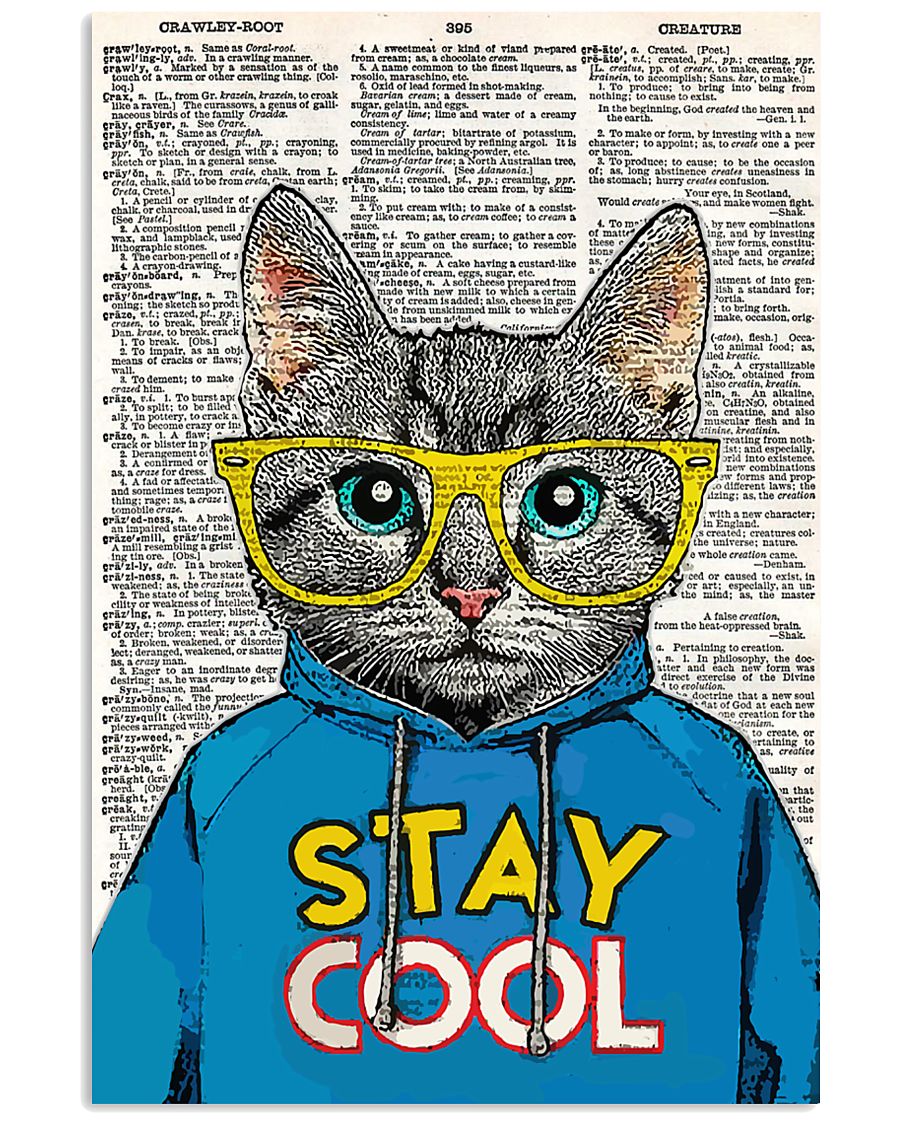 Staycool cat 24x36 Poster
