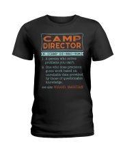 Camp Director Dictionary Noun Wizard Magician Ladies T-Shirt tile