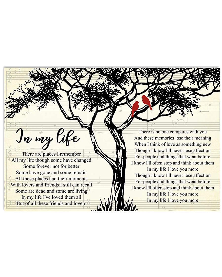 In My Life 36x24 Poster