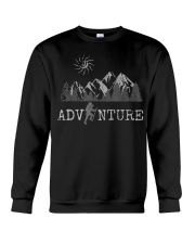 Adventure Vintage Rocky Mountains Hiking Camp Crewneck Sweatshirt tile