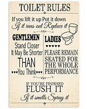 TOILET RULES 24x36 Poster front
