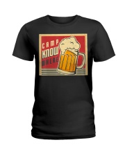 Camp Know Where Beer Drinking Summer Camp Things Ladies T-Shirt tile