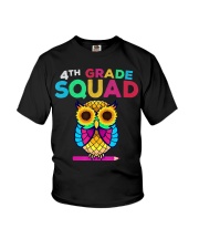4th Grade Squad Sunflower Owl Fourth Grade Youth T-Shirt tile