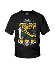 Weekend forecast fishing Youth T-Shirt thumbnail