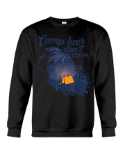 Camp Hair Don't Care Cute Summer Camp Crewneck Sweatshirt tile