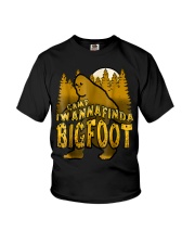 Camp Iwannafinda Bigfoot Novelty Youth T-Shirt tile