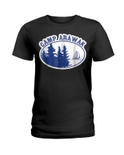 Camp Arawak Retro Summer Camp Ladies T-Shirt tile