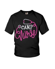 Camp Nurse Funny Camping Nurse Youth T-Shirt tile