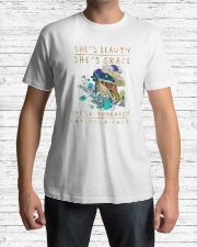 She's beauty She's grace Classic T-Shirt lifestyle-mens-crewneck-front-1