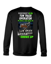 The Real Tow Truck Operator - Heavy Crewneck Sweatshirt thumbnail