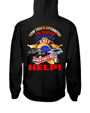 TOW TRUCK OPERATOR SUPPORTING LAW ENFORCEMENT Hooded Sweatshirt back