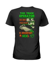 TOW TRUCK OPERATOR BREAKFAST AND SEX FLATBED Ladies T-Shirt thumbnail