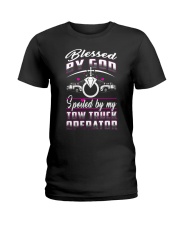 BLESSED AND SPOILED TOW TRUCK OPERATOR Ladies T-Shirt thumbnail