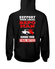 Support Your Local Repo Man 2 Hooded Sweatshirt back