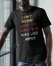 I Can't Breathe Justice for George Floyd Classic T-Shirt apparel-classic-tshirt-lifestyle-front-39