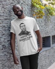 Rest In Power JUSTICE GEORGE FLOYD Classic T-Shirt apparel-classic-tshirt-lifestyle-front-33