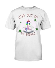 Stay Out Of My Bubble Unicorn T shirt Premium Fit Mens Tee thumbnail
