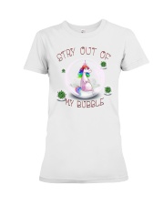 Stay Out Of My Bubble Unicorn T shirt Premium Fit Ladies Tee thumbnail