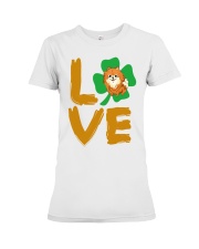 Happy Pomeranian StPatricks day Premium Fit Ladies Tee thumbnail