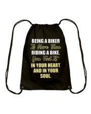 Cycle - Being A Biker Drawstring Bag tile