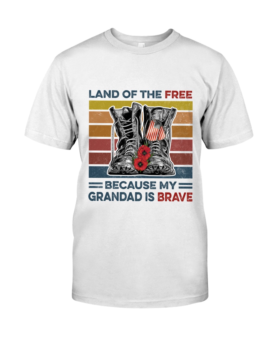 Memorial Day Because My Grandad Is Brave Classic T-Shirt