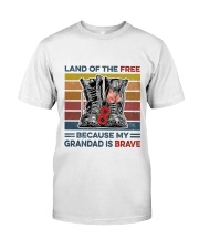 Memorial Day Because My Grandad Is Brave Classic T-Shirt front