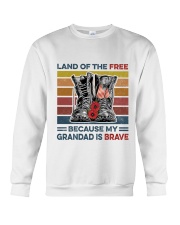 Memorial Day Because My Grandad Is Brave Crewneck Sweatshirt thumbnail