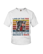 Memorial Day Because My Grandad Is Brave Youth T-Shirt thumbnail