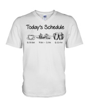 Canoeing - Today's Schedule V-Neck T-Shirt thumbnail